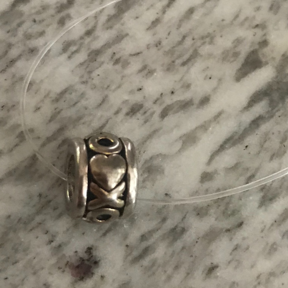 XO heart pandora charm